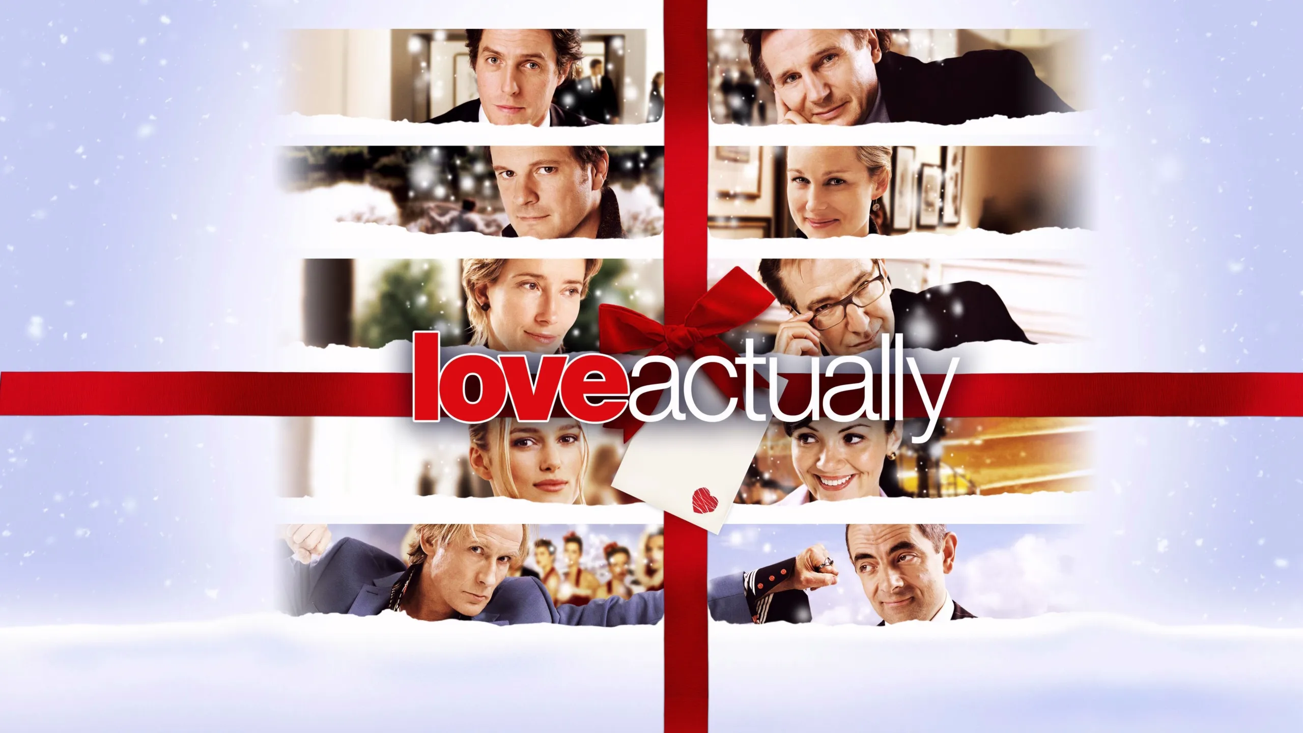 Title art for the Christmas movie Love Actually.