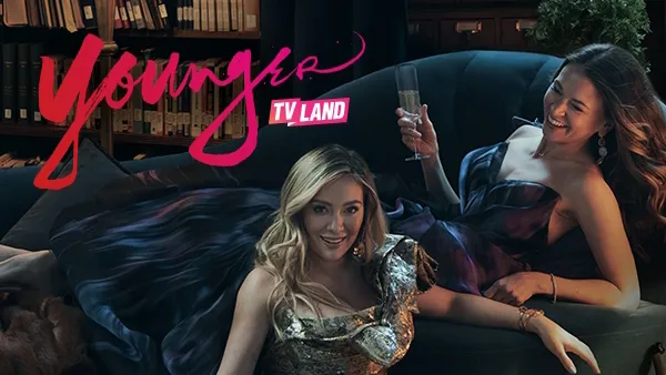 Title art for the Hilary Duff show Younger.