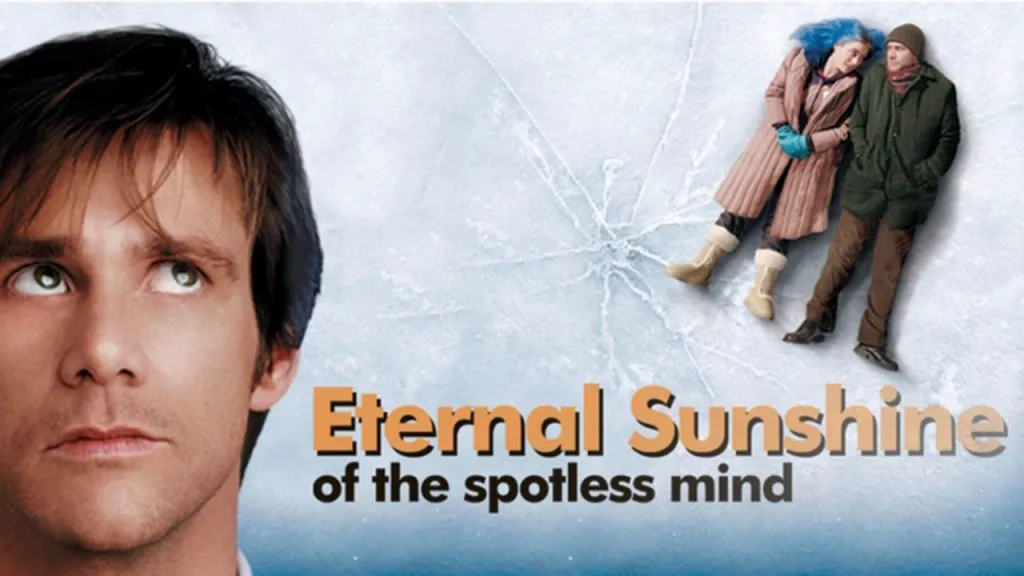 Title art from Eternal Sunshine of the Spotless Mind, starring Jim Carrey and Kate Winslet.