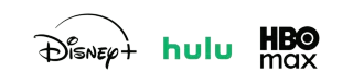 Disney, Hulu, HBO Max Logo