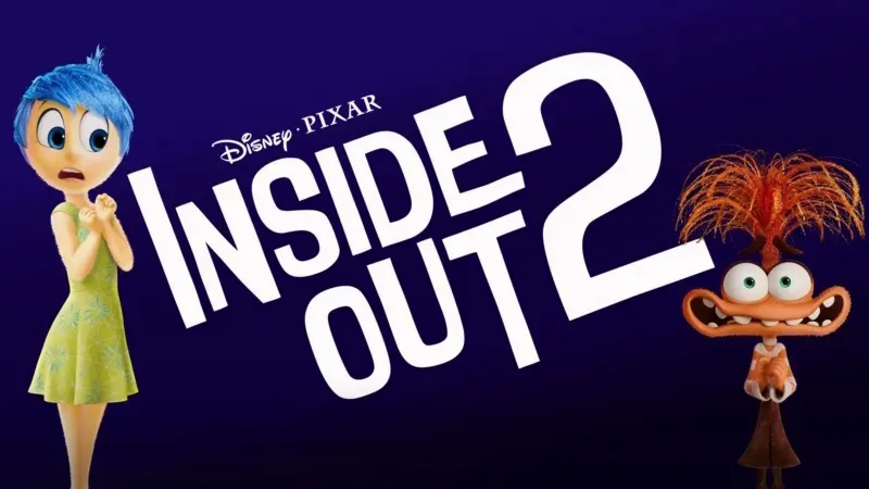 Title art for the Oscar-nominated movie Inside Out 2.