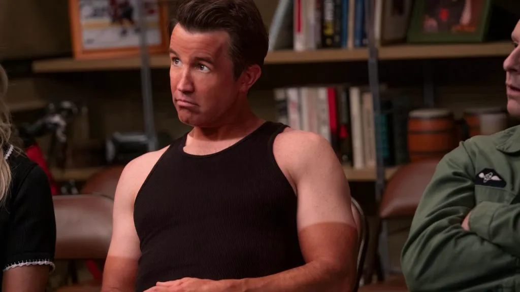 A still image of Rob McElhenney from the sitcom, It’s Always Sunny In Philadephia.