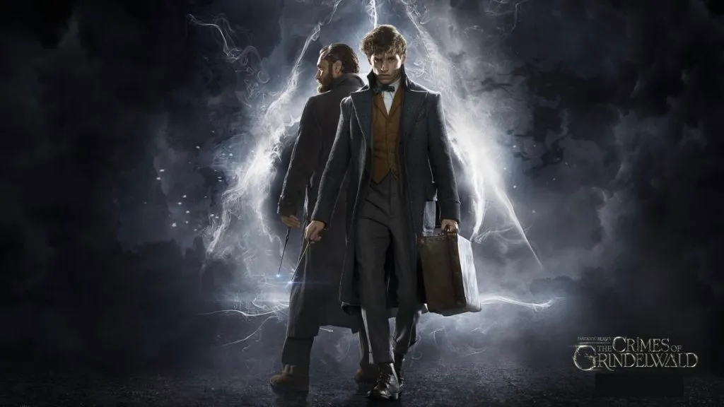 Title art for the movie Fantastic Beasts: The Crimes of Grindelwald.