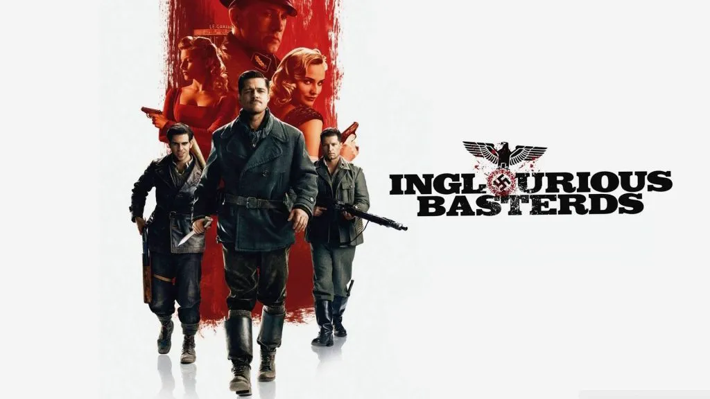 Title art from one of the best Brad Pitt movies, Inglourious Basterds.