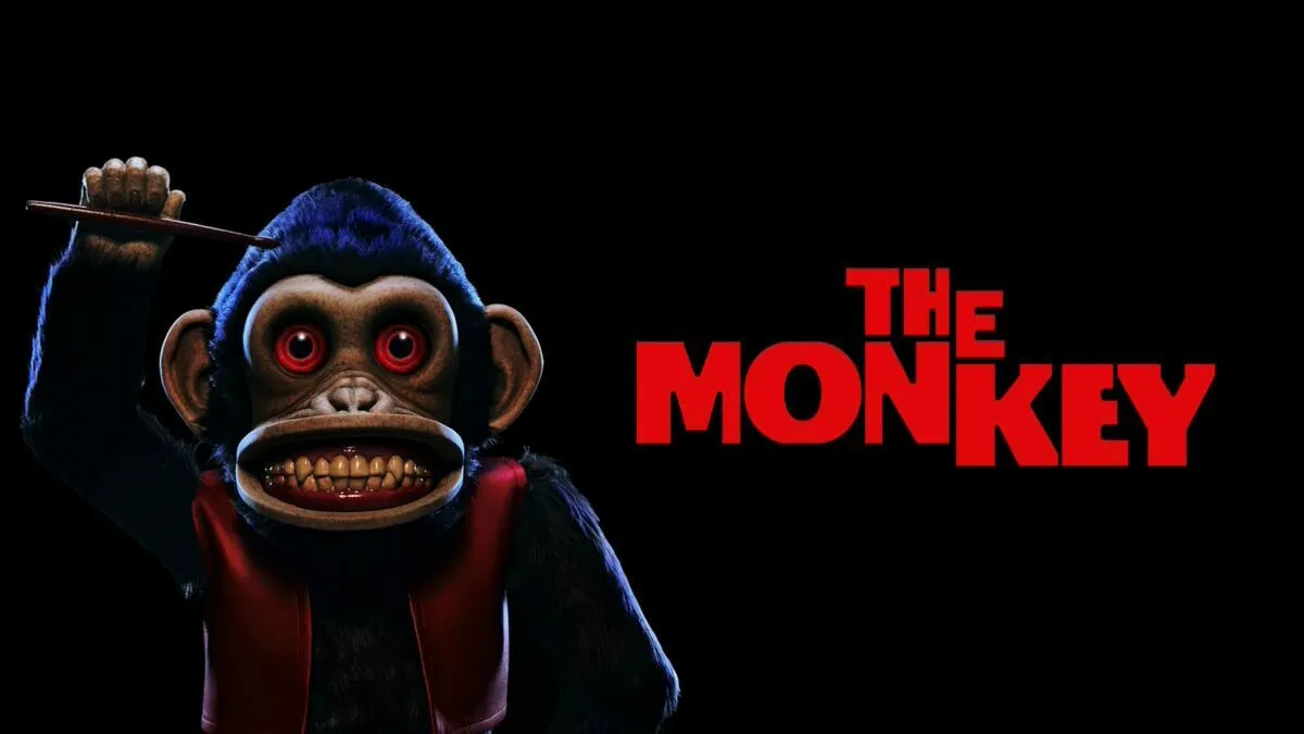 Title art for the horror comedy movie The Monkey