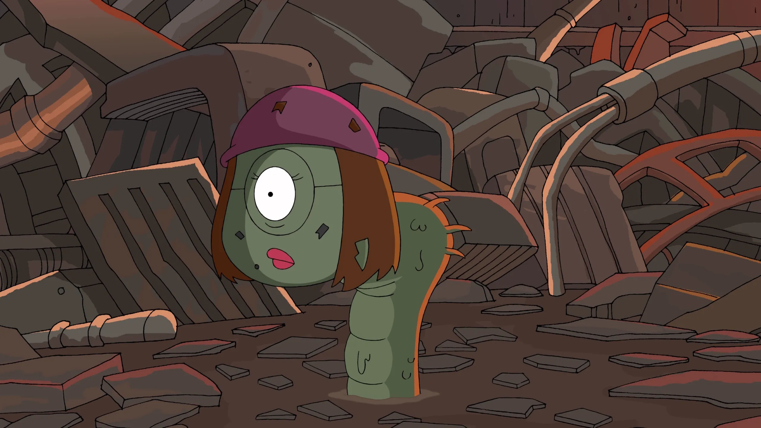 Family Guy Star Wars Meg parody dianoga trash compactor scene from “Blue Harvest.”