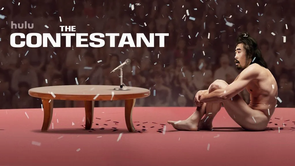 Title art for the Hulu documentary, The Contestant.
