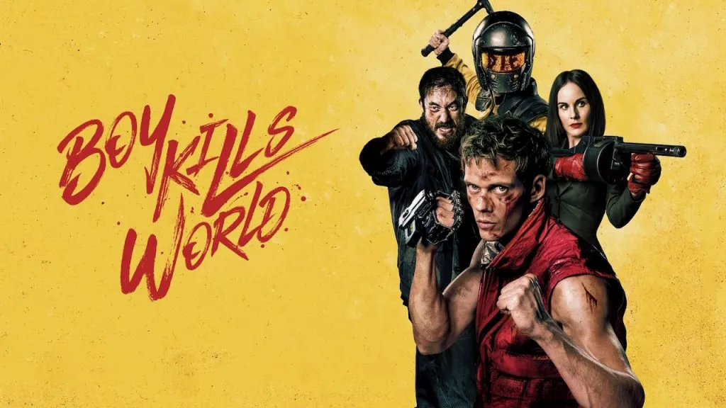 Title art for the dystopian film, Boy Kills World.