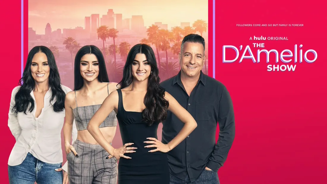 Title art for the reality TV show, The D’Amelio Show.