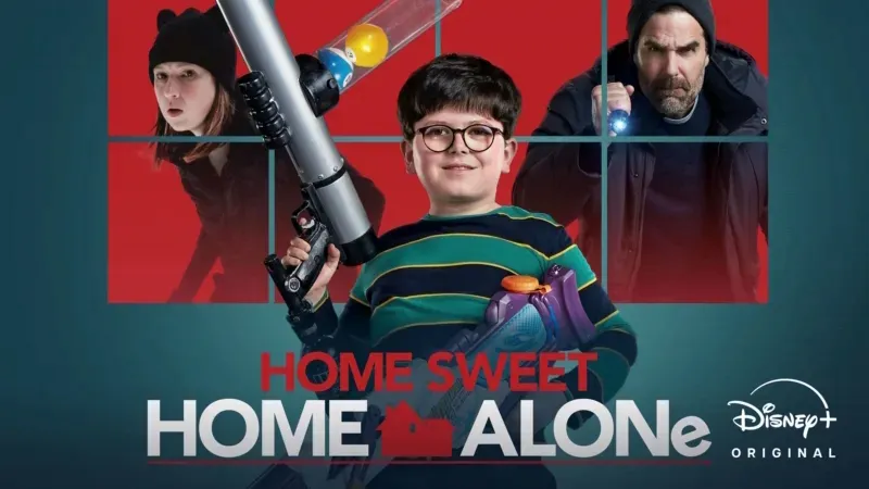 Title art for the Christmas movie Home Sweet Home Alone.