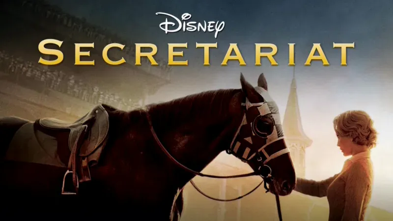 Title art for the horse racing movie Secretariat.