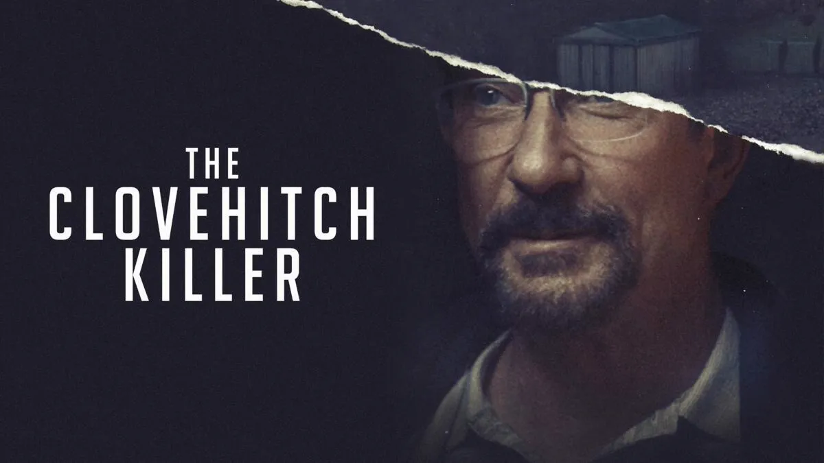 Title art for the murder mystery movie The Clovehitch Killer.