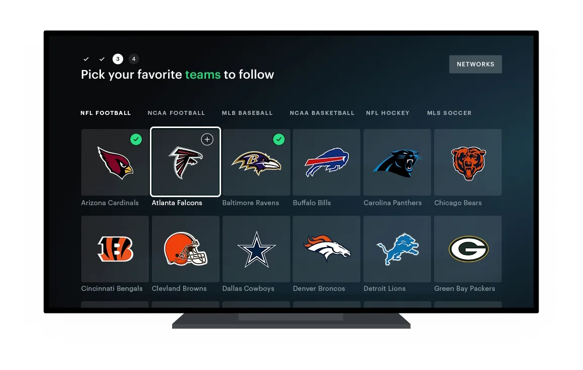 Tablet with NFL Logos