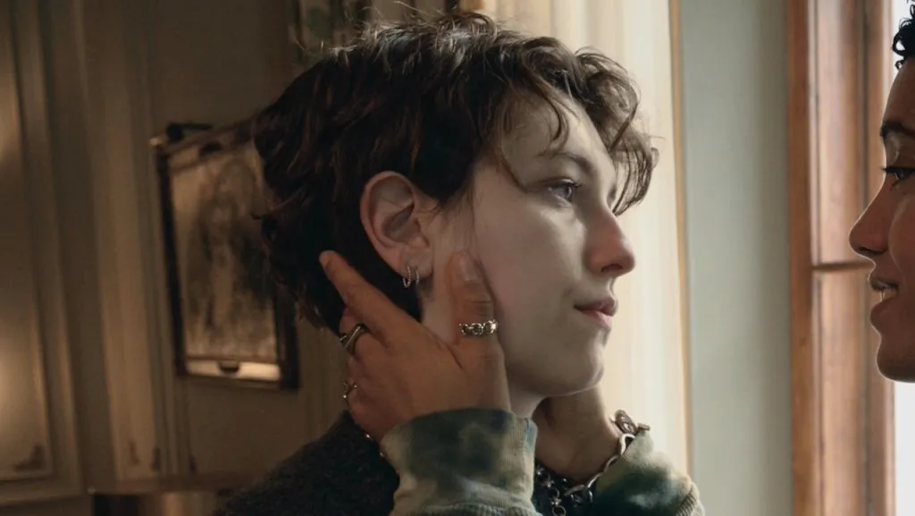 A still image of King Princess as Tina in the Hulu Original series, Nine Perfect Strangers.