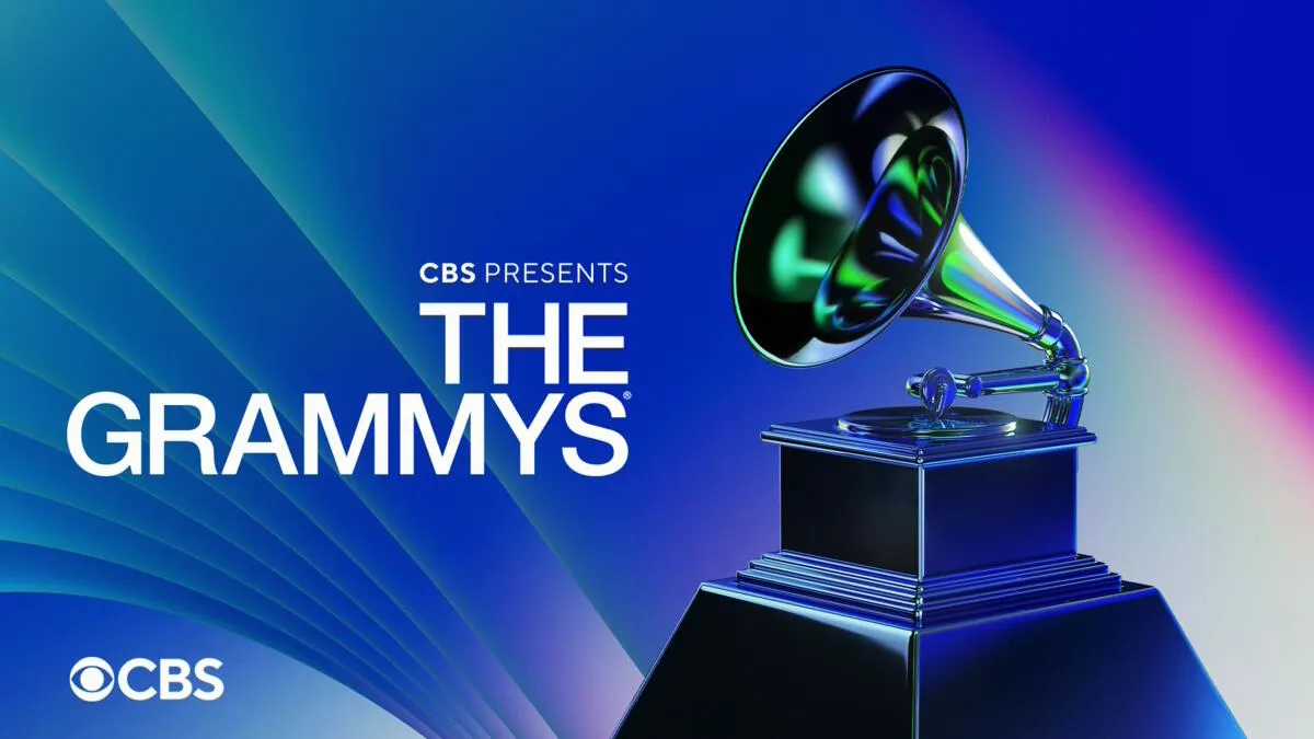 Title art for The Grammys on CBS.