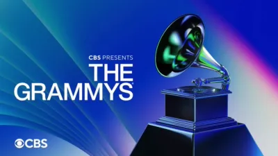 Title art for The Grammys on CBS.