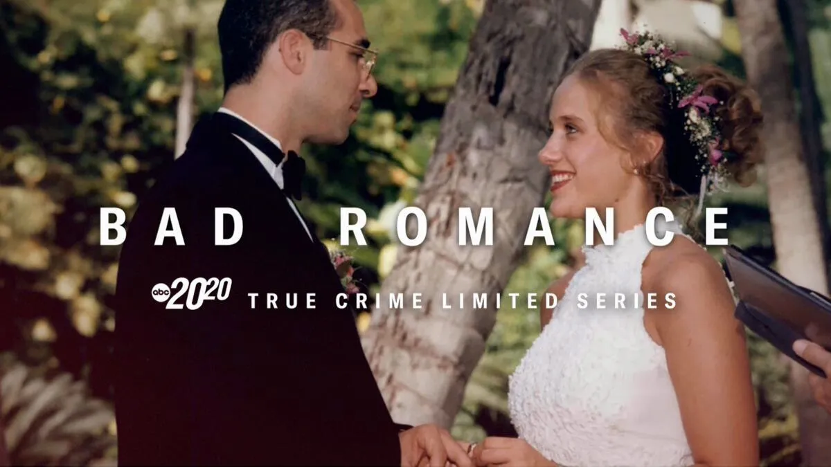 Title art for the true crime docuseries Bad Romance: A Special Edition of 20/20.
