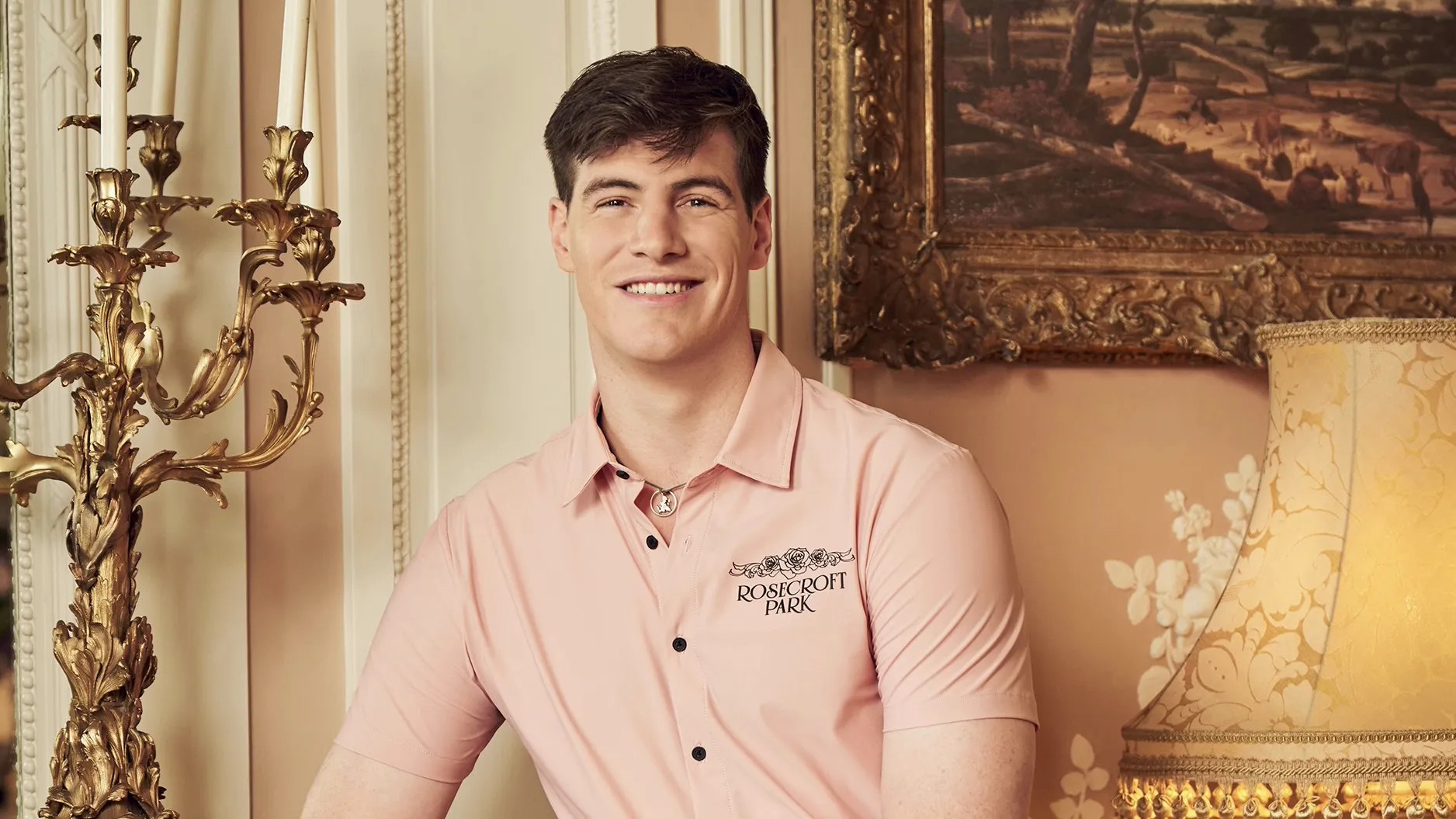 A headshot of Charlie the bartender for Season 3 of Vanderpump Villa.