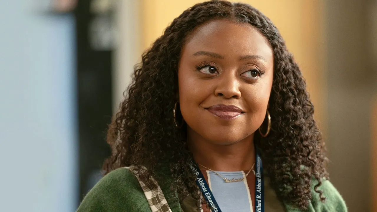 Quinta Brunson as Janine Teagues in Abbott Elementary.