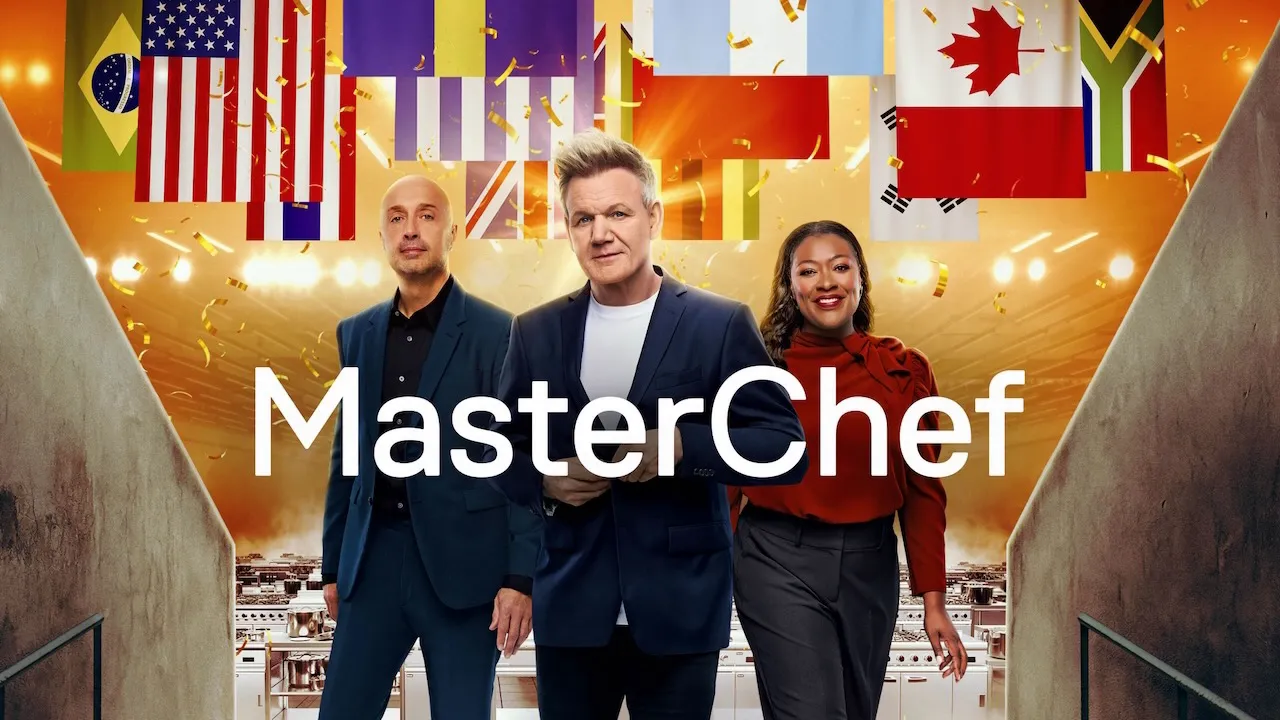 Title art for MasterChef reality show streaming on Hulu.
