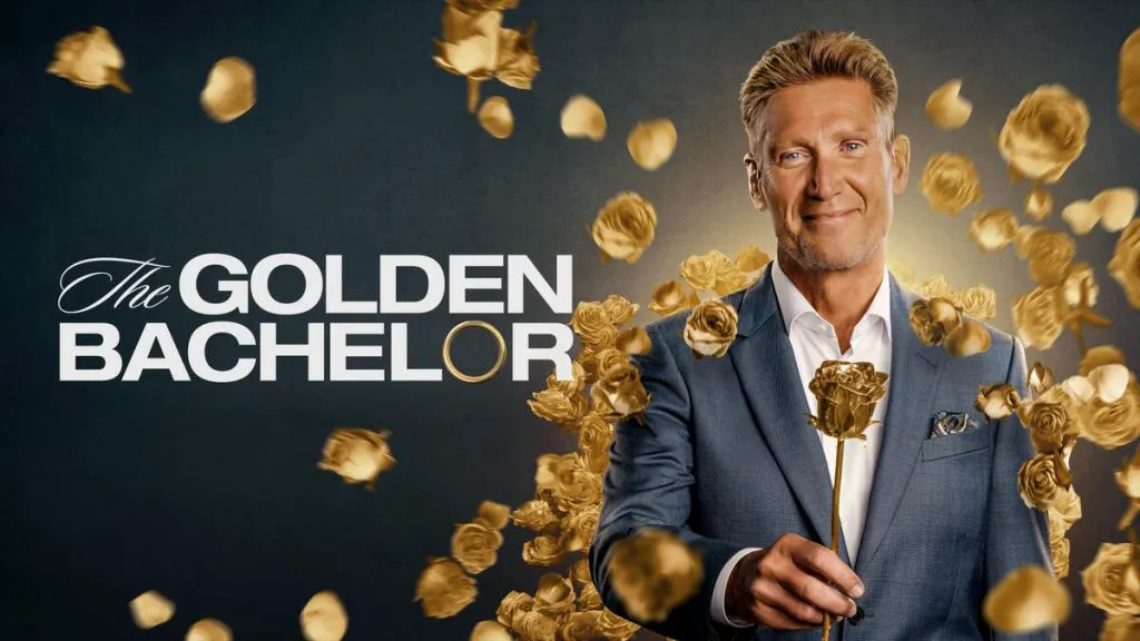 Title art for The Golden Bachelor featuring Gerry.