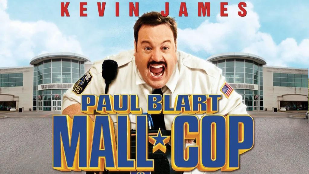 Title art for the Kevin James movie, Paul Blart: Mall Cop.