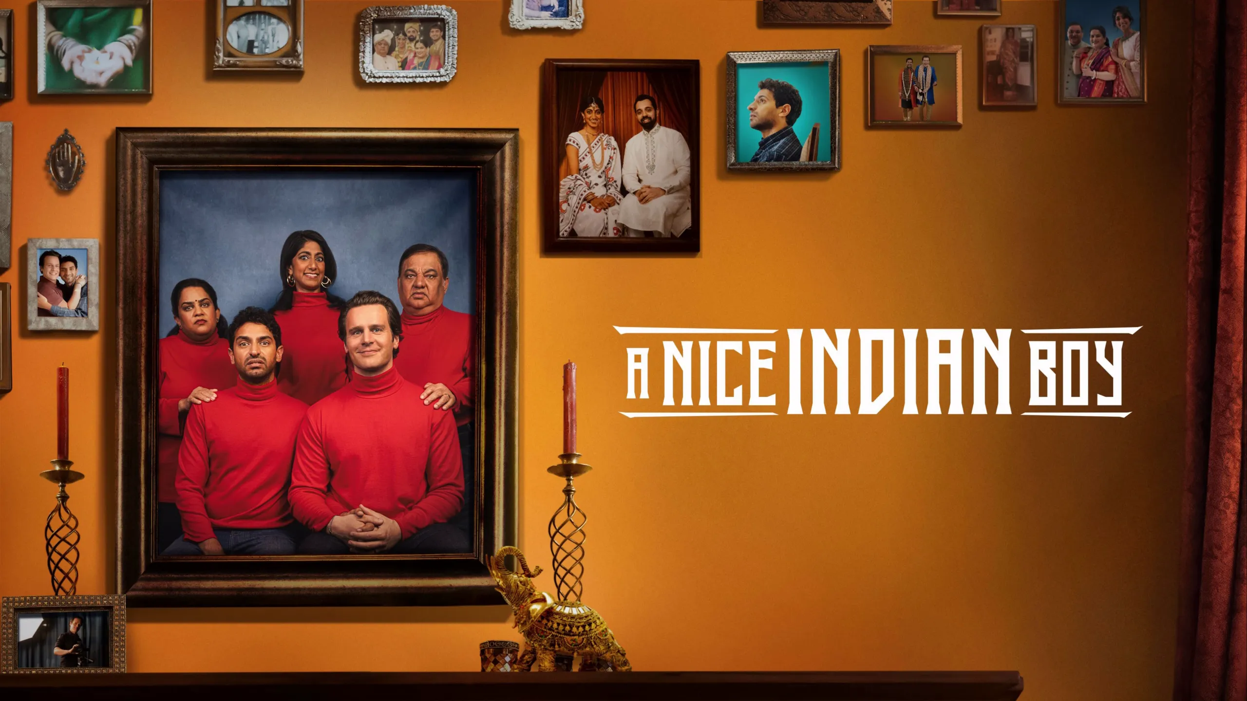 Title art for A Nice Indian Boy, a heartfelt comedy streaming on Hulu.