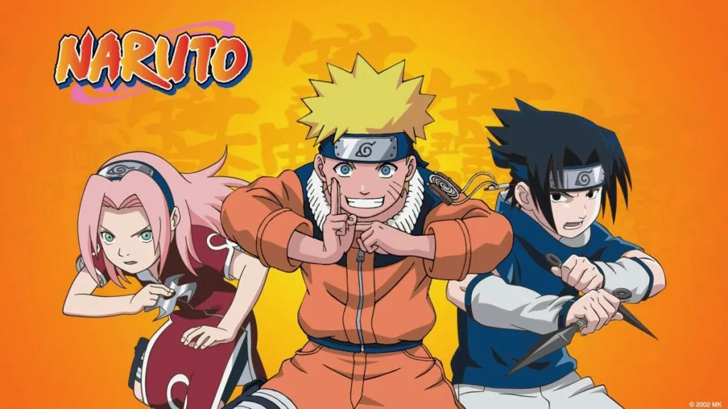 Title art for the anime series Naruto.