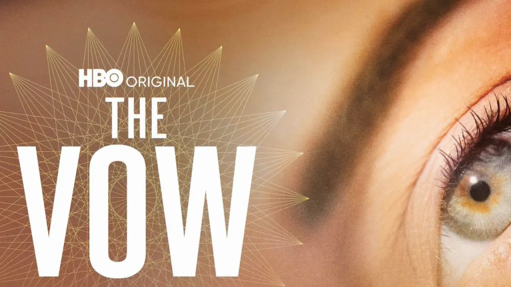 Title art for the cult documentary, The Vow.