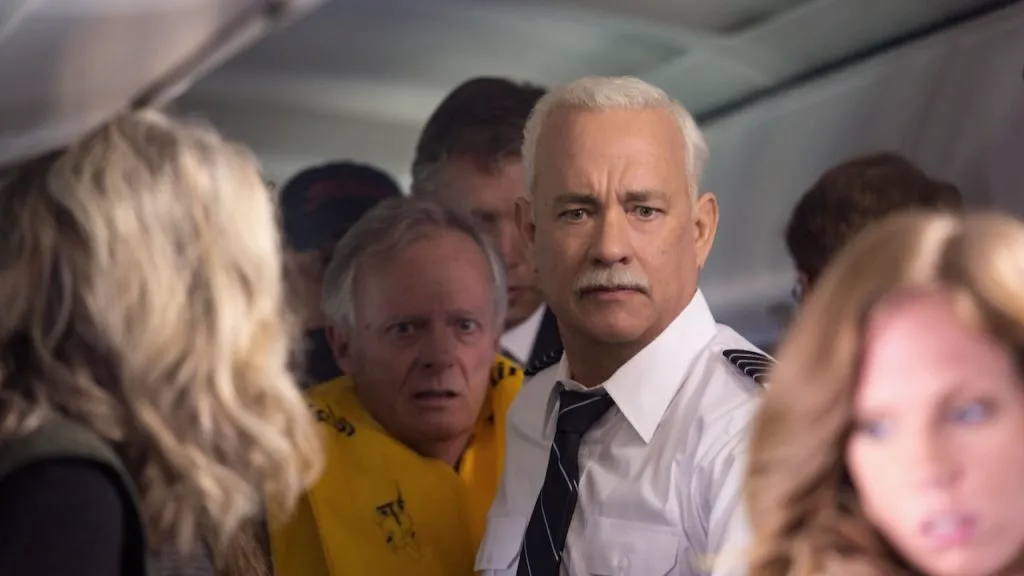 A still image from Sully, one of the best movies with Tom Hanks.