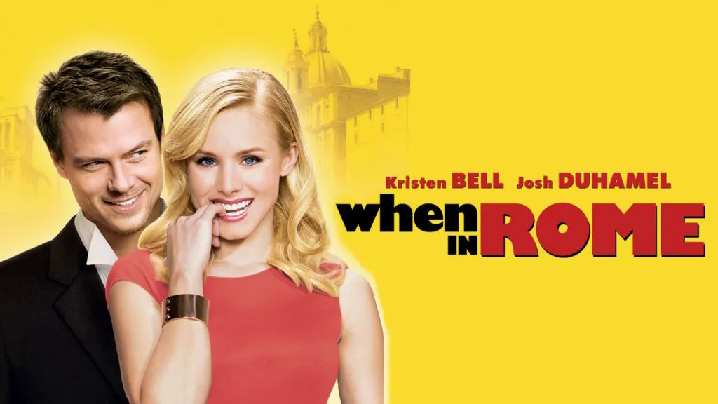 Title art for the rom-com film, When in Rome.