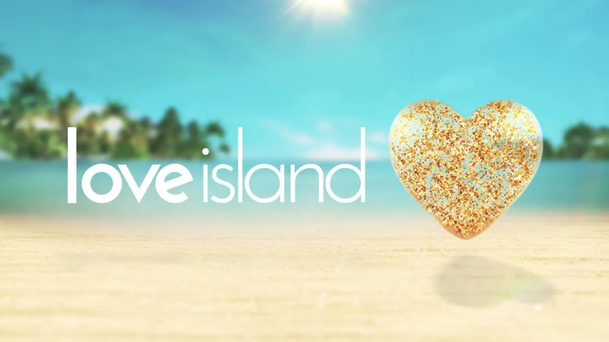 Title art for the reality dating series Love Island.