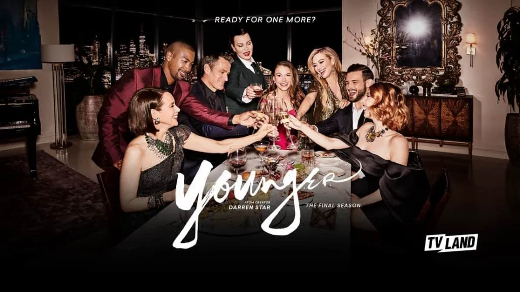 Title art for the TV show based on a book, Younger.