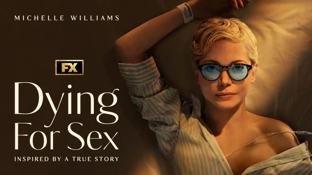 Title art for the new FX series, Dying for Sex.