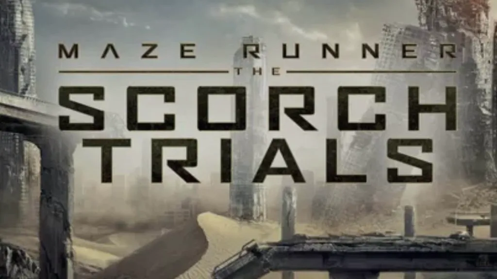 Title art for the movie, Maze Runner: The Scorch Trials.