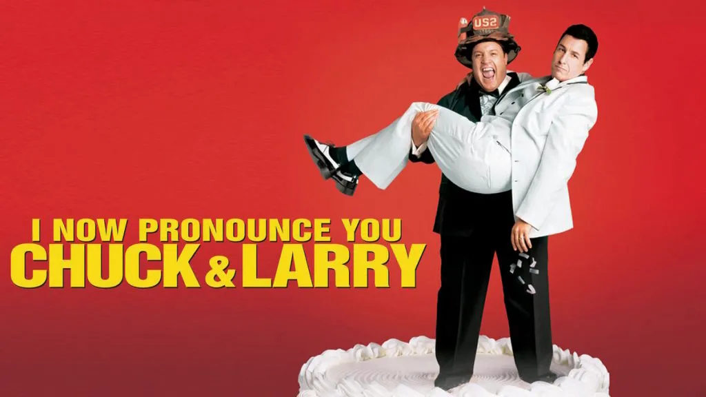 Title art for the Kevin James and Adam Sandler movie, I Now Pronounce You Chuck &amp; Larry.
