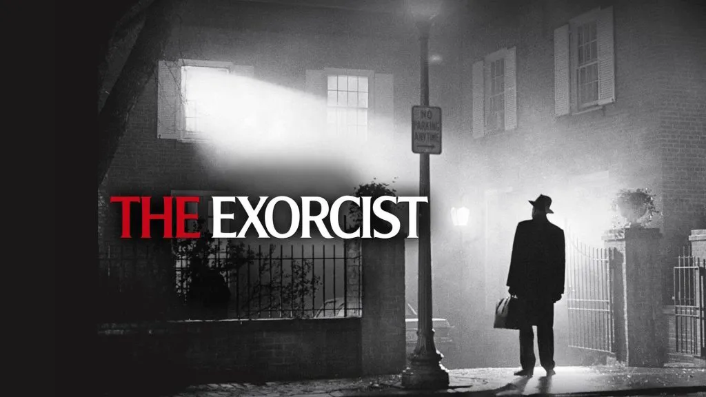 Title art for the horror movie, The Exorcist.