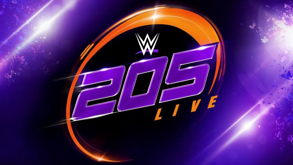 Title art for the wrestling show, WWE 205 Live.