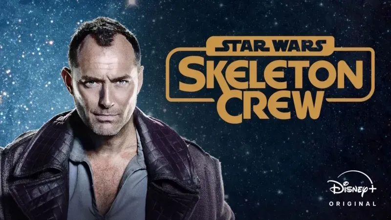 Title art for the Disney+ Original Star Wars series, Skeleton Crew.