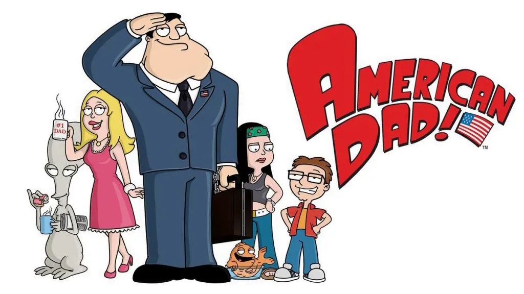 Title art for the adult animated series, American Dad!.
