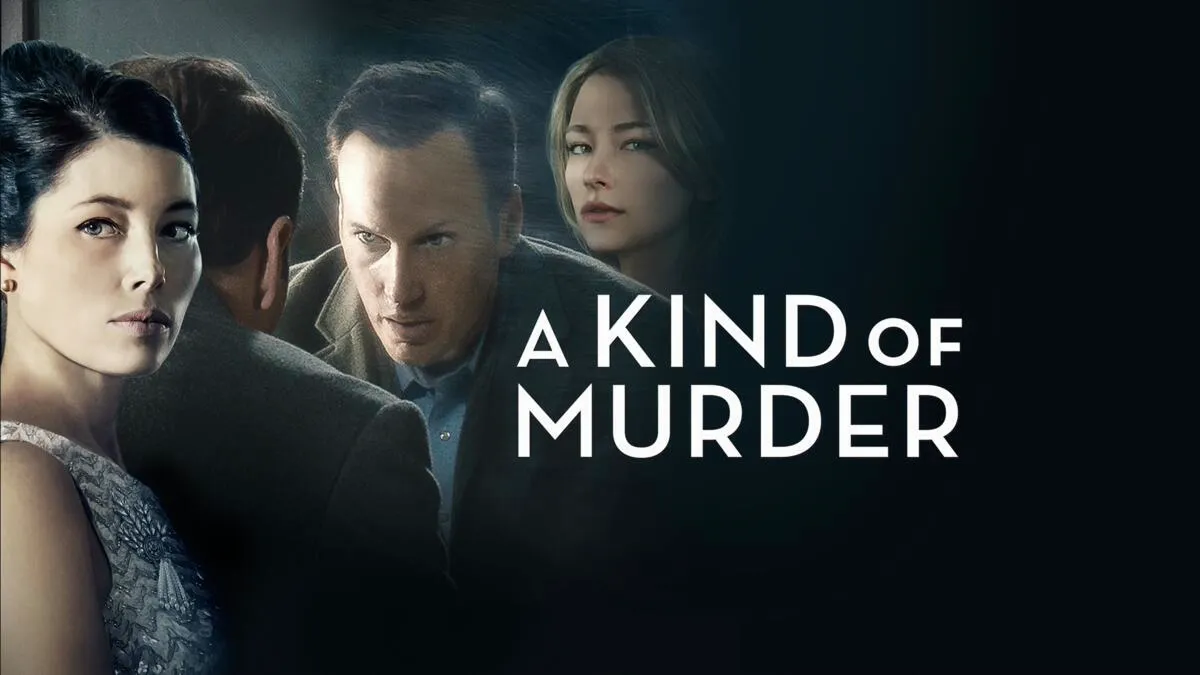 Title art for the murder mystery movie A Kind of Murder.