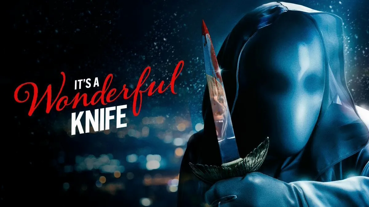 Title art for the horror comedy movie It’s a Wonderful Knife