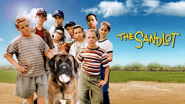 Title art for the classic baseball movie, The Sandlot.