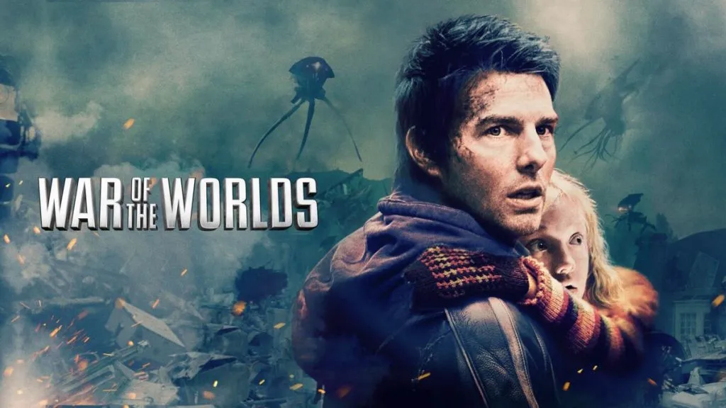 Title art for the action movie, War of the Worlds.