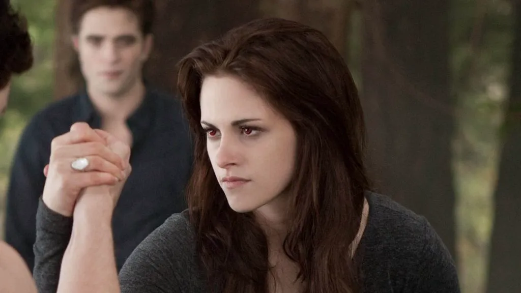 A still image of Kristen Stewart as Bella Swan.