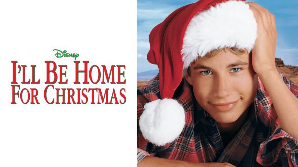 Title art for the Disney holiday movie I’ll Be Home for Christmas.