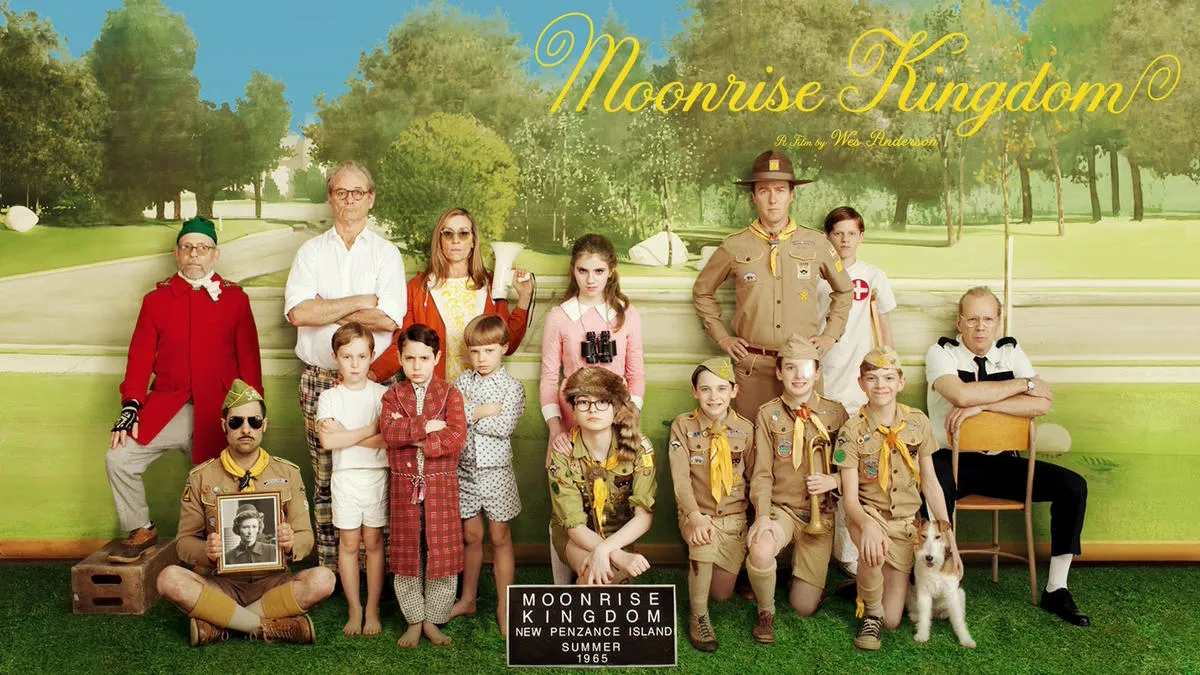 Title art for the Wes Anderson movie Moonrise Kingdom.