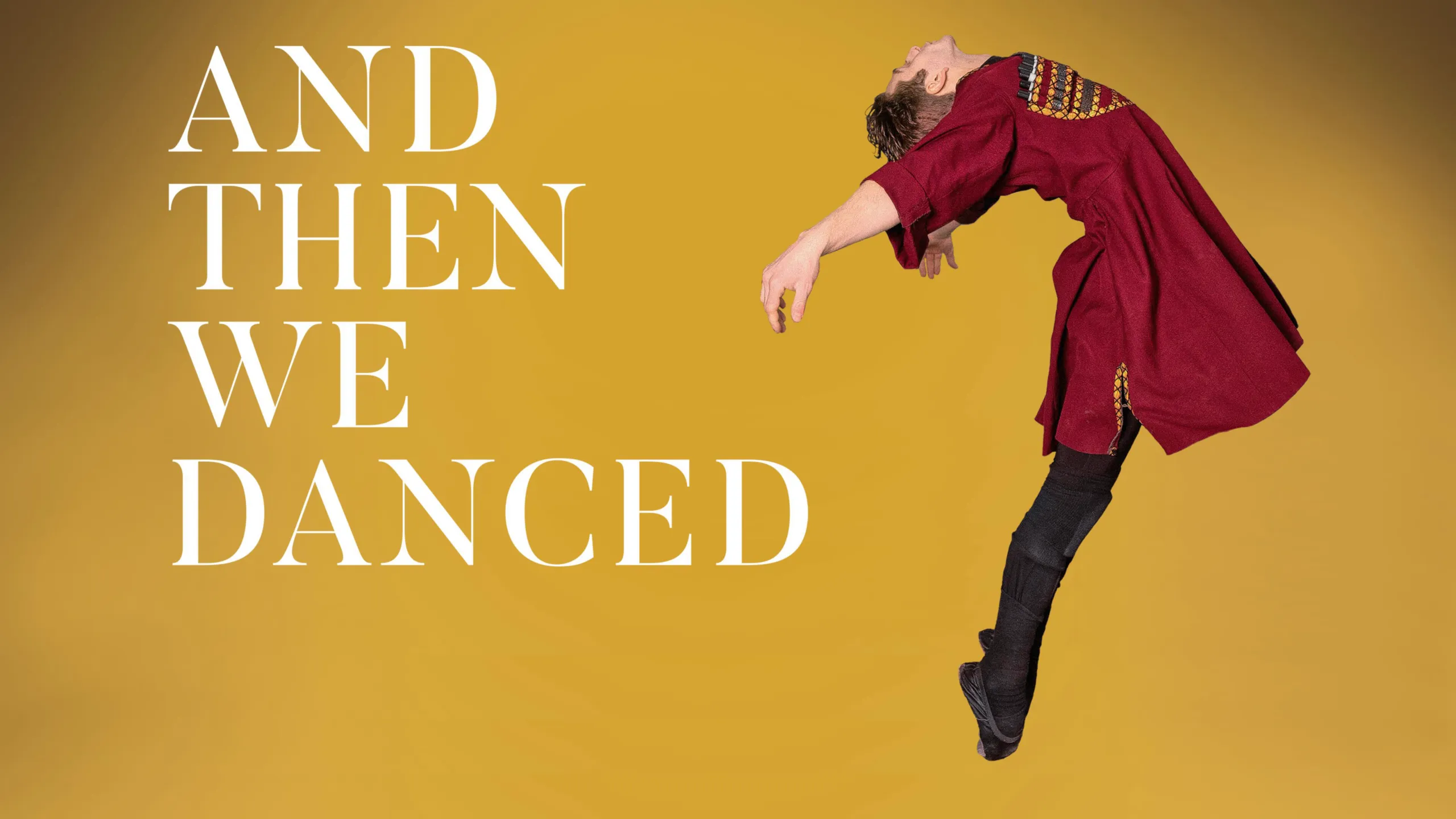 Title art for And Then We Danced, an LGBTQ+ movie on Hulu.