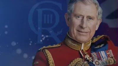 Graphic art for King Charles' Coronation.