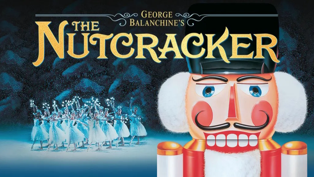 Title art for the holiday classic ballet story, The Nutcracker.